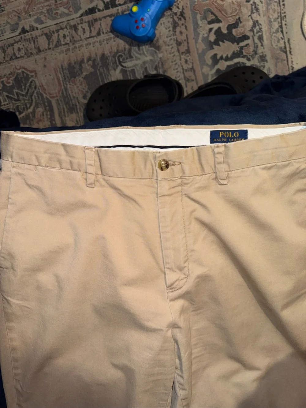 polo ralph lauren khaki pants stretch classic fit 34/34 Chino Pants